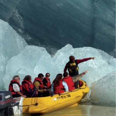 Navigare fra gli iceberg restando  a terra? In Nuova Zelanda si può...