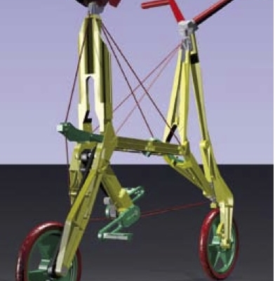 La minibici da zaino da tenere  in barca e aprire appena toccata terra