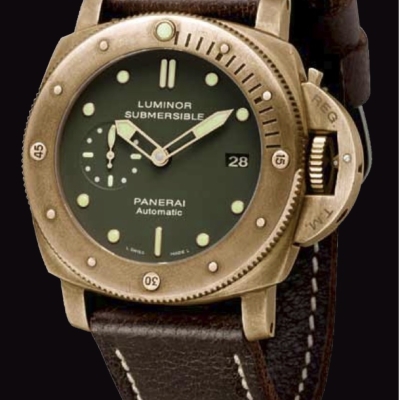 Luminor Submersible di Officine Panerai,  sottacqua il tempo torna all'era del bronzo
