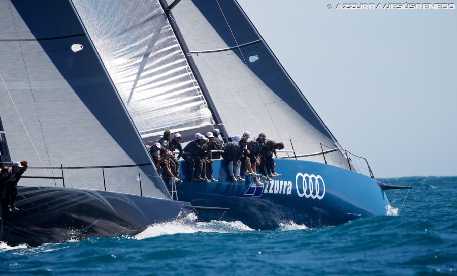 Azzurra TP52 by Audi ricomincia da tre. Splendida tripletta alle regate Palma Vela