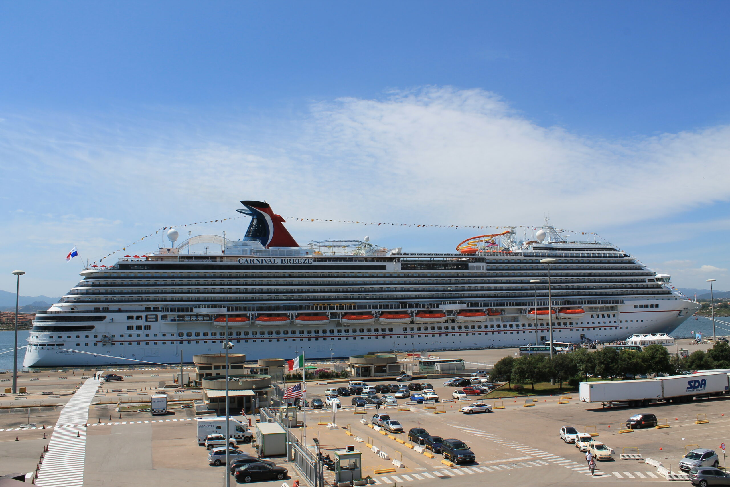 Olbia festeggia l’arrivo della Breeze, la nuova ammiraglia di Carnival Cruise Line