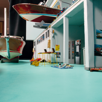 Motoscafi Riva in miniatura, c'è anche  il mini cantiere di rimessaggio