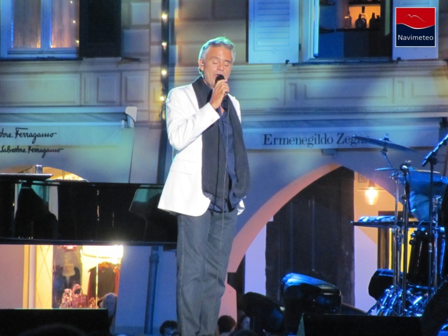 Bocelli a Portofino, il concerto salpa  anche grazie alle previsioni Navimeteo