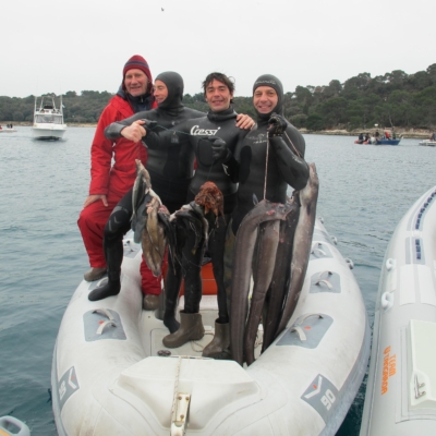 La nazionale italiana di pesca in apnea domina nelle acque Rovigno