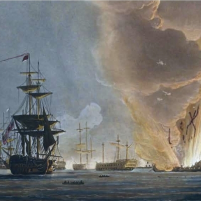 Battaglie navali, quelle dipinte  da Whitcombe "incendiano" le aste