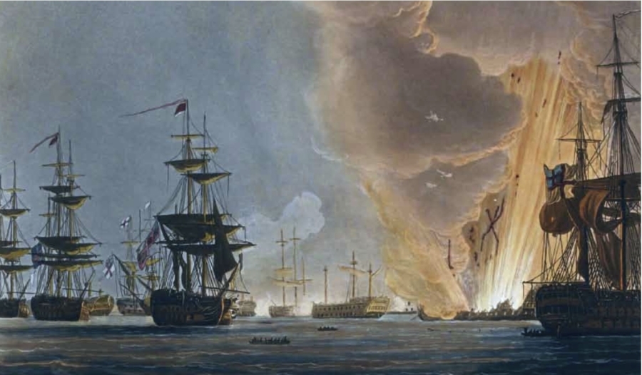 Battaglie navali, quelle dipinte  da Whitcombe "incendiano" le aste