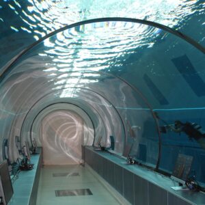 Metà piscina, metà mare: ecco la vasca  per immergersi a 42 metri di profondità