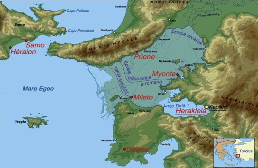 Il tortuoso Meandro della natura  ha ridotto il Golfo di Mileto a un lago