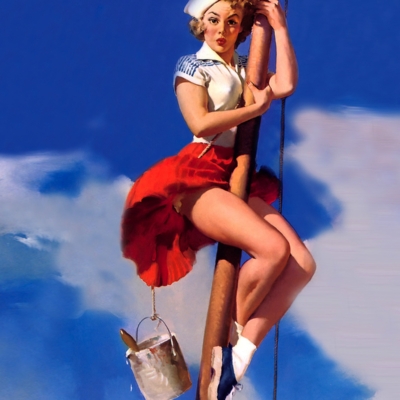 Sogni sexy dei marinai? Un artista  li ha usati per tappezzare le cabine