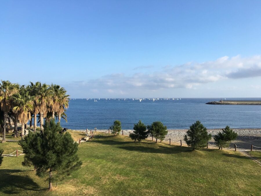 Oltremare è possibile scorgere barche  nuove e usate, regate, corsi, piatti di pesce...