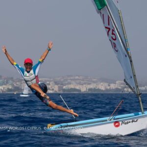 Marco Gradoni oro mondiale a Limassol   entra nel “G7” della classe Optimist