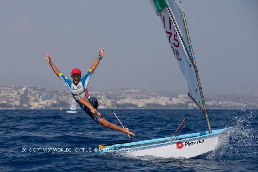 Marco Gradoni oro mondiale a Limassol   entra nel "G7" della classe Optimist