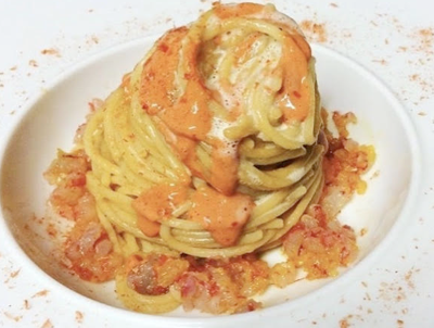 Il vulcano di spaghetti di Federico Lozio  erutta una colata di sapori di mare