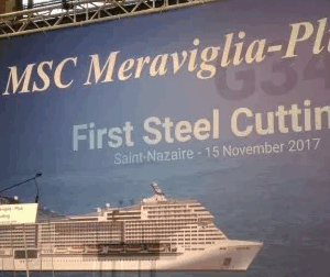 Prima volta in acqua per Msc Grandiosa,  prima nata della classe Meraviglia plus