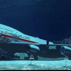Il parco divertimenti sott’acqua più grande  al mondo vi fa nuotare dentro un Boeing 747
