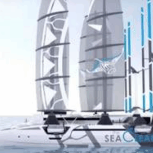 Manta, il maxi catamarano che pescherà  migliaia di tonnellate di plastica dai mari