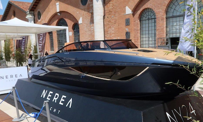 Lo yacht esposto come un'opera d'arte  candidato al ruolo di star a Venezia