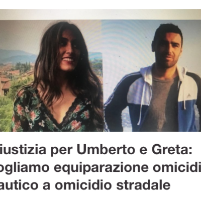 Pirati dell'acqua: solo una condanna  per omicidio nautico potrà fermarli