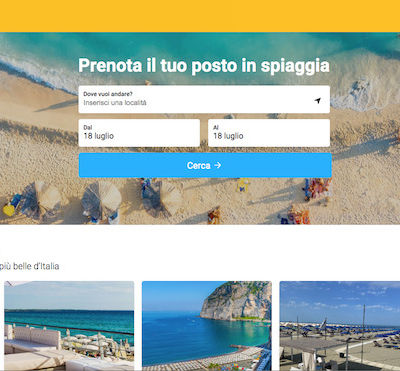 Spiagge.it: il lettino, l'ombrellone, la sabbia  e il mare che sognavi in un solo click