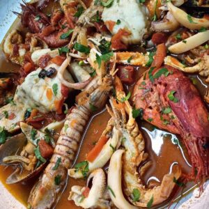 Oro di Cabras, uno dei tesori gastronomici  custoditi nelle cucine del ristorante Leopardi