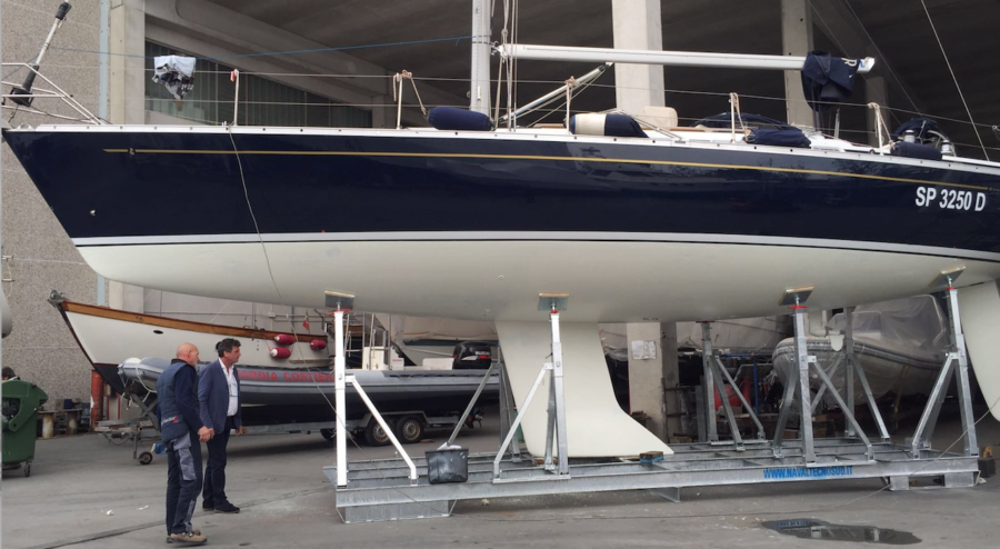 Le selle motorizzate che fanno "navigare"  a meraviglia il lavoro nei cantieri navali