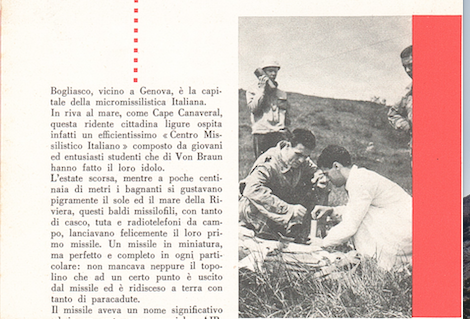 Bogliasco, i “fuochi” riaccendono la storia della “piccola Cape Canaveral d’Italia”