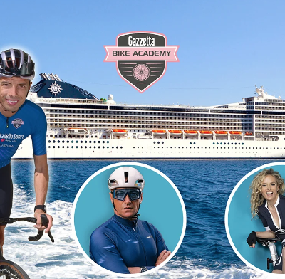 Crociera per ciclisti, le escursioni a terra  si fanno pedalando a ruota dei campioni