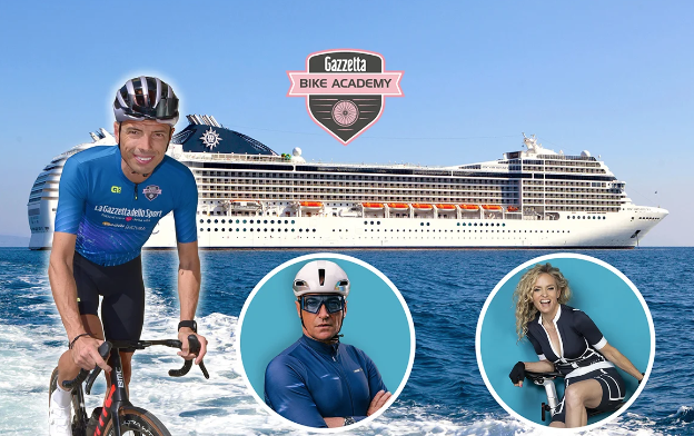 Crociera per ciclisti, le escursioni a terra  si fanno pedalando a ruota dei campioni